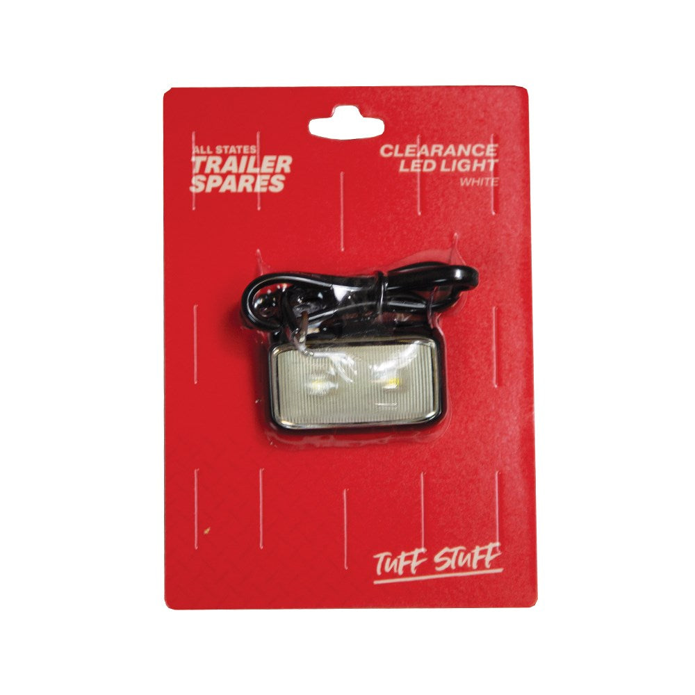 ASTSS 12/24V LED Clear/White Clearance Side Marker Lamp - R4122LEDC