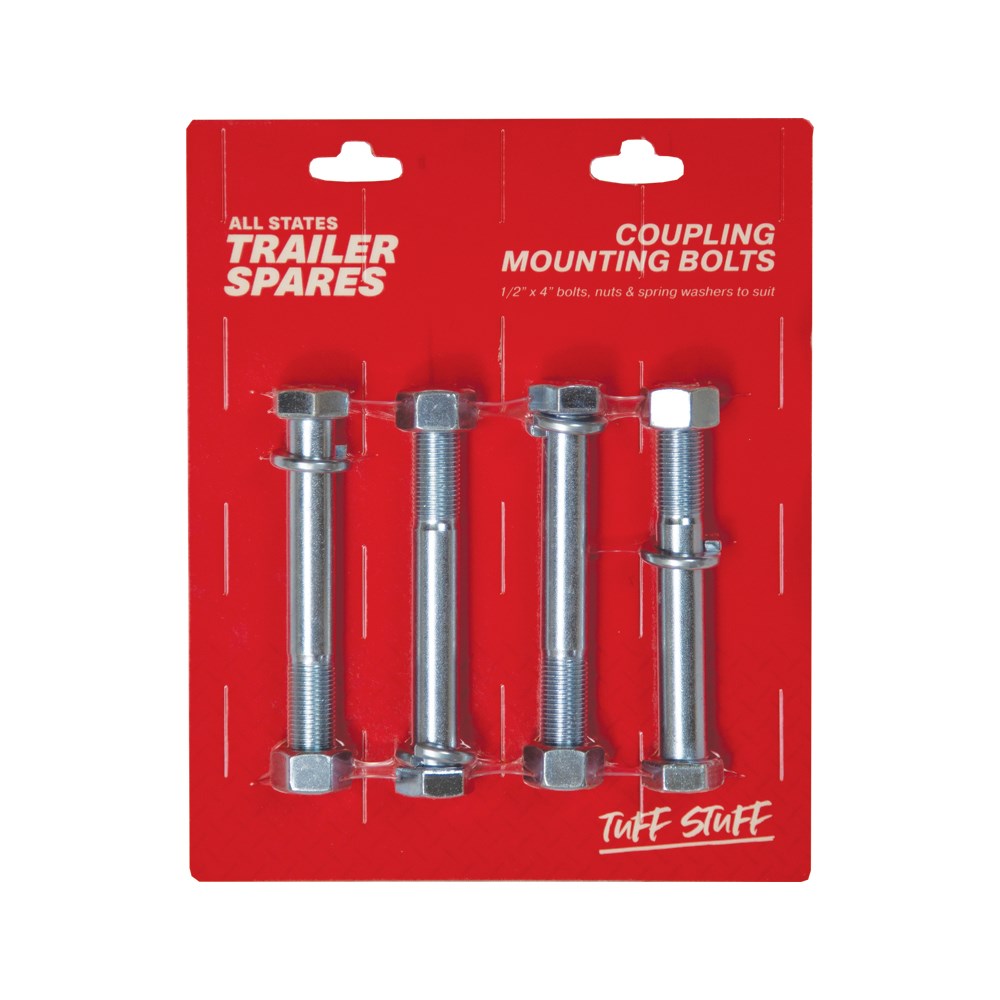 ASTSS 1/2" x 4" UNF Grade 5 Mounting Bolts and Nuts (Pack of 4) - R5214