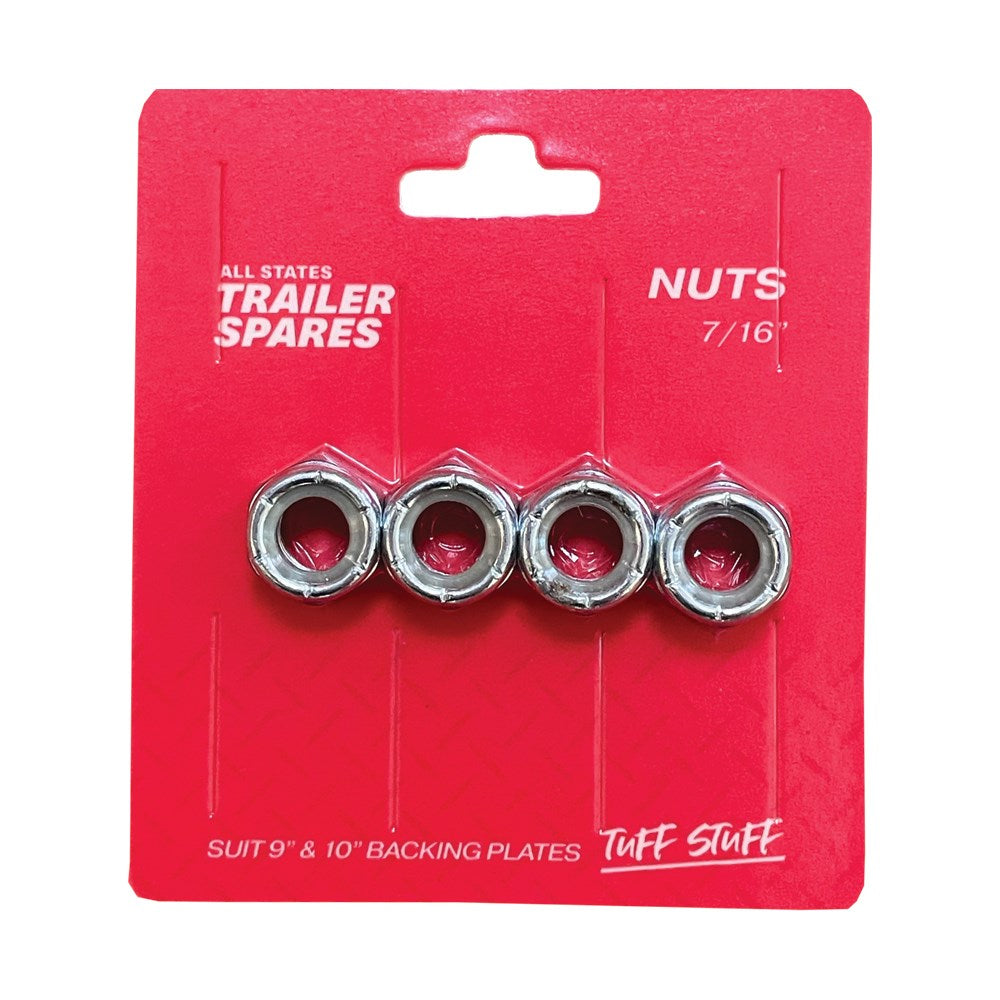 ASTSS Nyloc Nuts - 7/16" to Suit 9" and 10" Backing Plate (Pack of 4) - R5312N