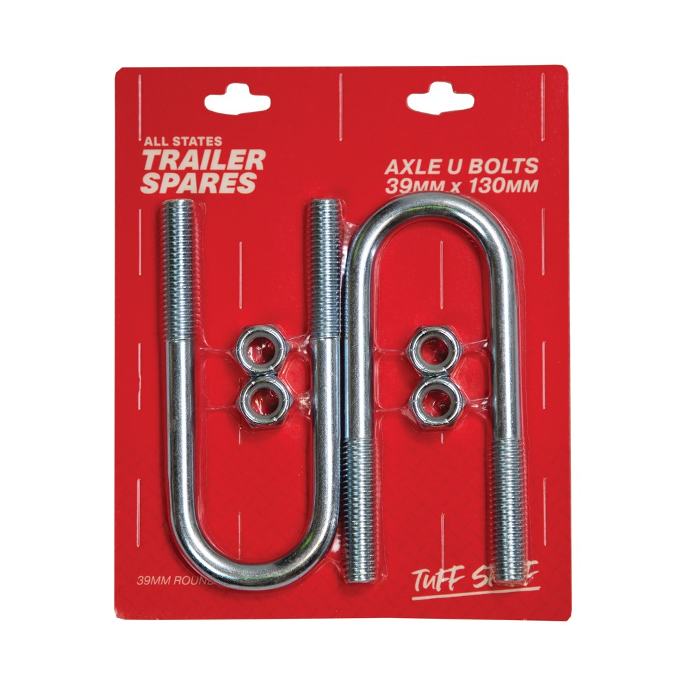 ASTSS 130mm U-Bolts to Suit 39mm Round Axle (Pack of 2) - R5602