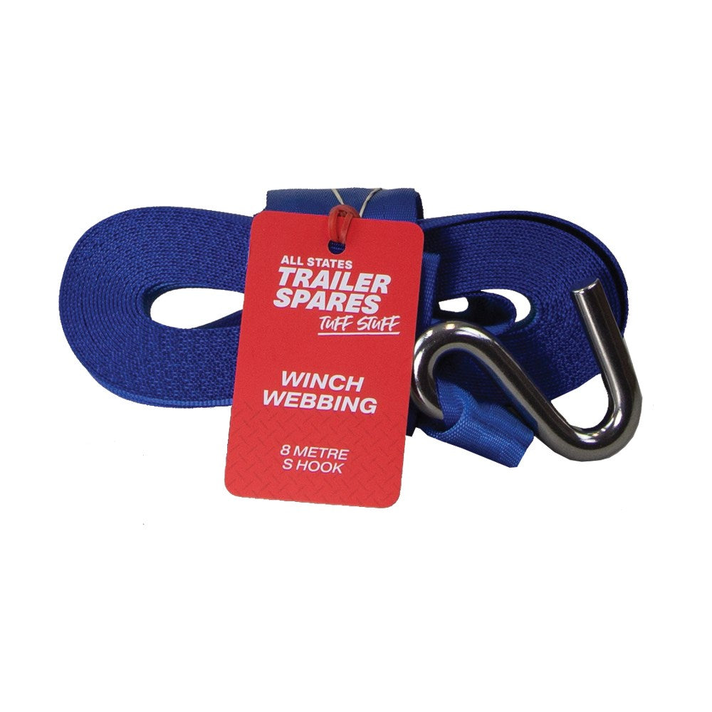 ASTSS 8 Metre Webbing Strap with S-Hook - R7106C