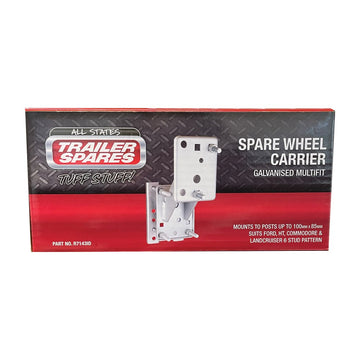 ASTSS Galvanised Multi-Fit Spare Wheel Carrier to Suit Common Stud Patterns - R7143ID