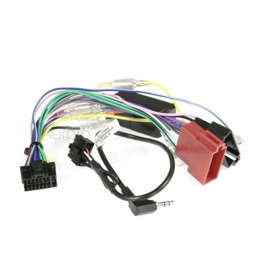 Aerpro APP9ALPH APP9 Secondary ISO Harness and Steering Wheel Control Patch Lead to Suit Alpine Headunits with 16 Square Pin Connector