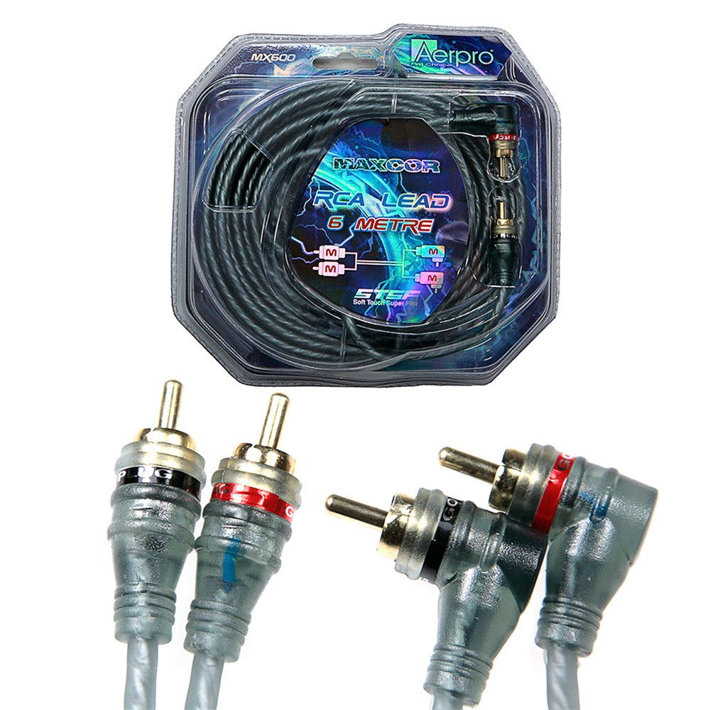 Aerpro MX600 Aerpro - Maxcor 6.0M RCA Lead 2 Metre -2M Metre (R/A)