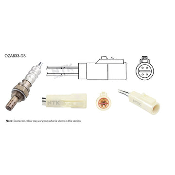 NTK Oxygen Sensor - OZA633-D3