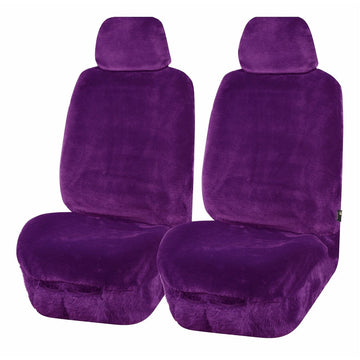 My Car Universal Front Seat Covers Size 30/35 Purple Finesse FAUXA3512