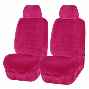 My Car Universal Front Seat Covers Size 30/35 Pink Finesse FAUXA3517