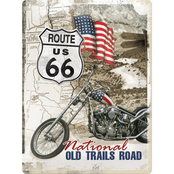 Nostalgic Art Route 66 Easy Rider Tin Sign - NA23136