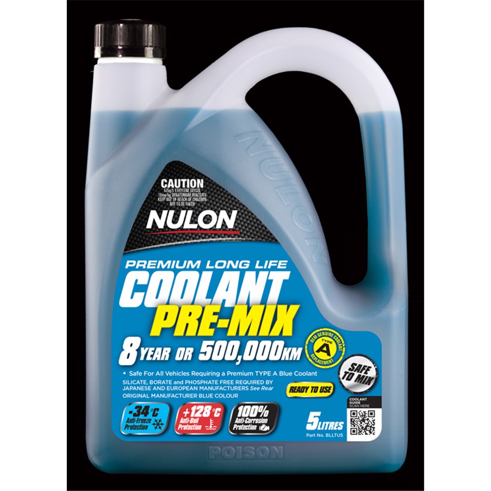 Nulon Blue Premium Long Life Pre-Mix Coolant - 5 Litre - BLLTU5