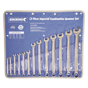 Kincrome 13 Piece Combination Spanner Set - Imperial - K3027