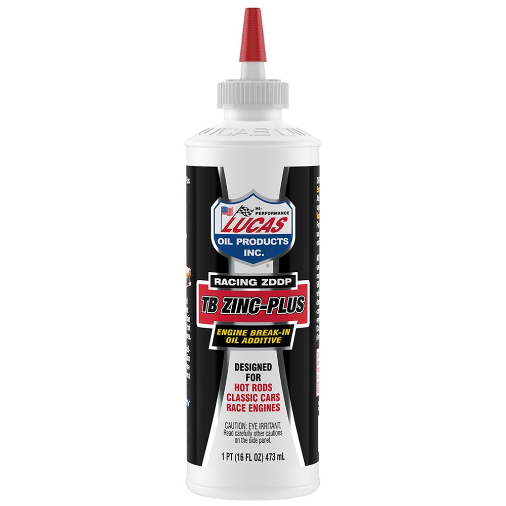 Lucas TB Zinc-Plus ZDDP Engine Break In Oil Additive - 16 Fl Oz (473mL) - 10063