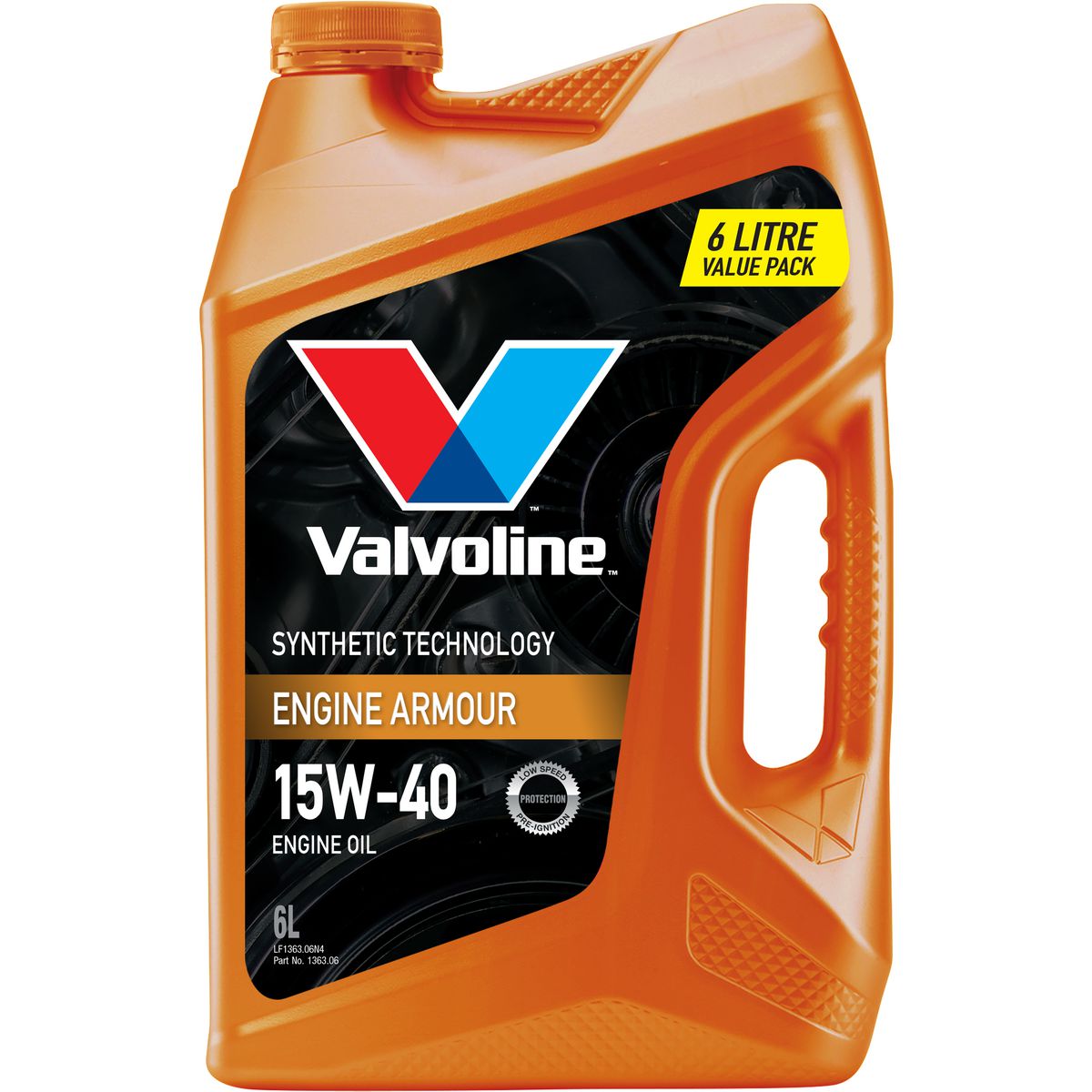 Valvoline Engine Armour 15W-40 Synthetic Technology Engine Oil - 6L - 1363.06 (Pickup Only)