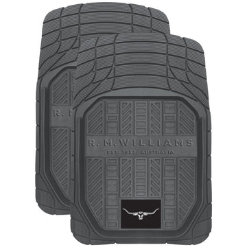 RM Williams Rubber Mats Front Mats Grey Set 2 - CMRMWGRYFR