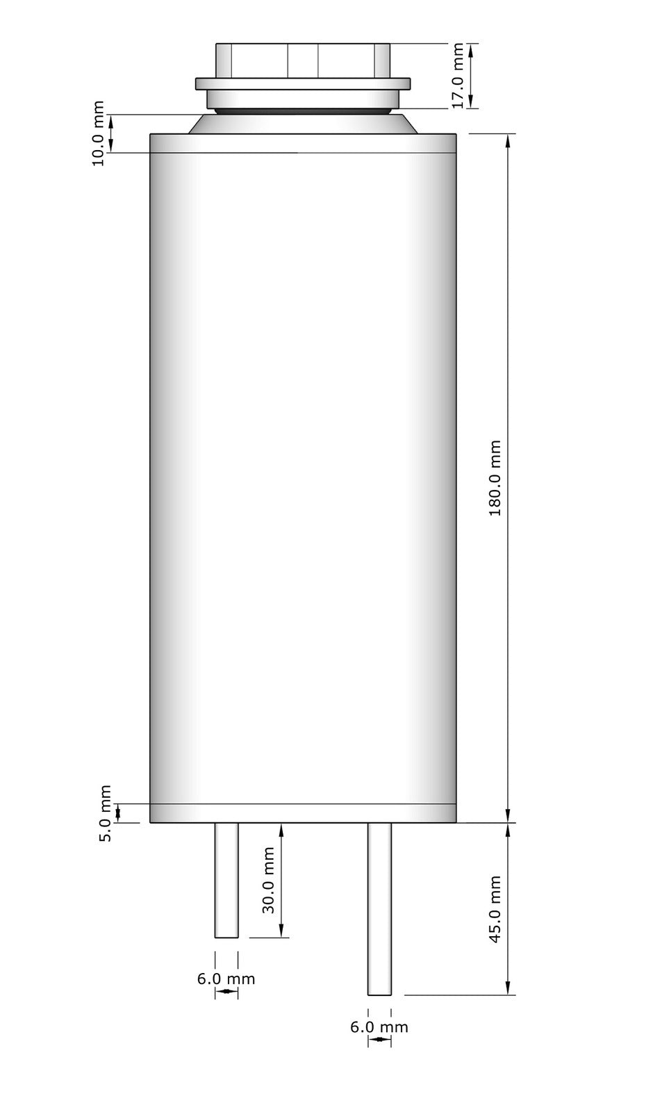 SAAS 700mL Polished Billet Aluminium Coolant Overflow Tank - ST1007