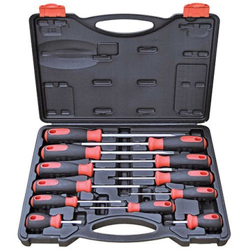 PK Tools Steel Phillips & Blade Screwdriver Set - 12 Piece - PT30204