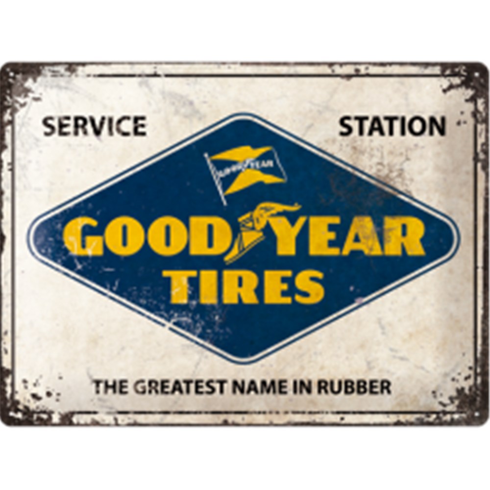 Nostalgic Art 30 x 40cm Metal Sign Goodyear Tyres - 5123241