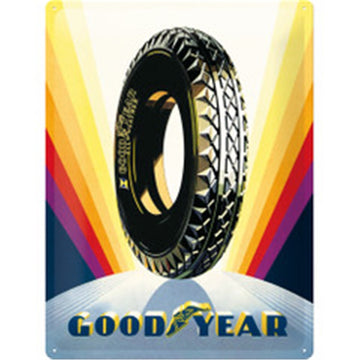 Nostalgic Art Goodyear Rainbow Wheel Tin Sign - 5123243