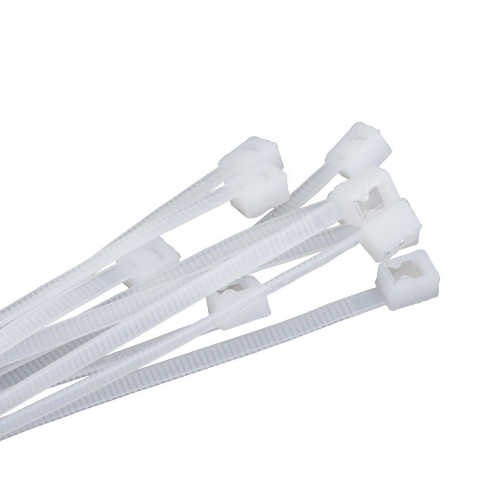 Kincrome 100 Pack White Self-Cut Cable Ties 200 x 4mm - K15807