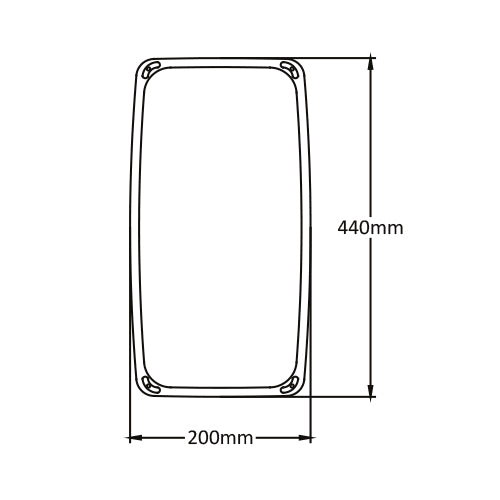 Versus Mirror Head Flat 1 Piece Universal - VM1F440200