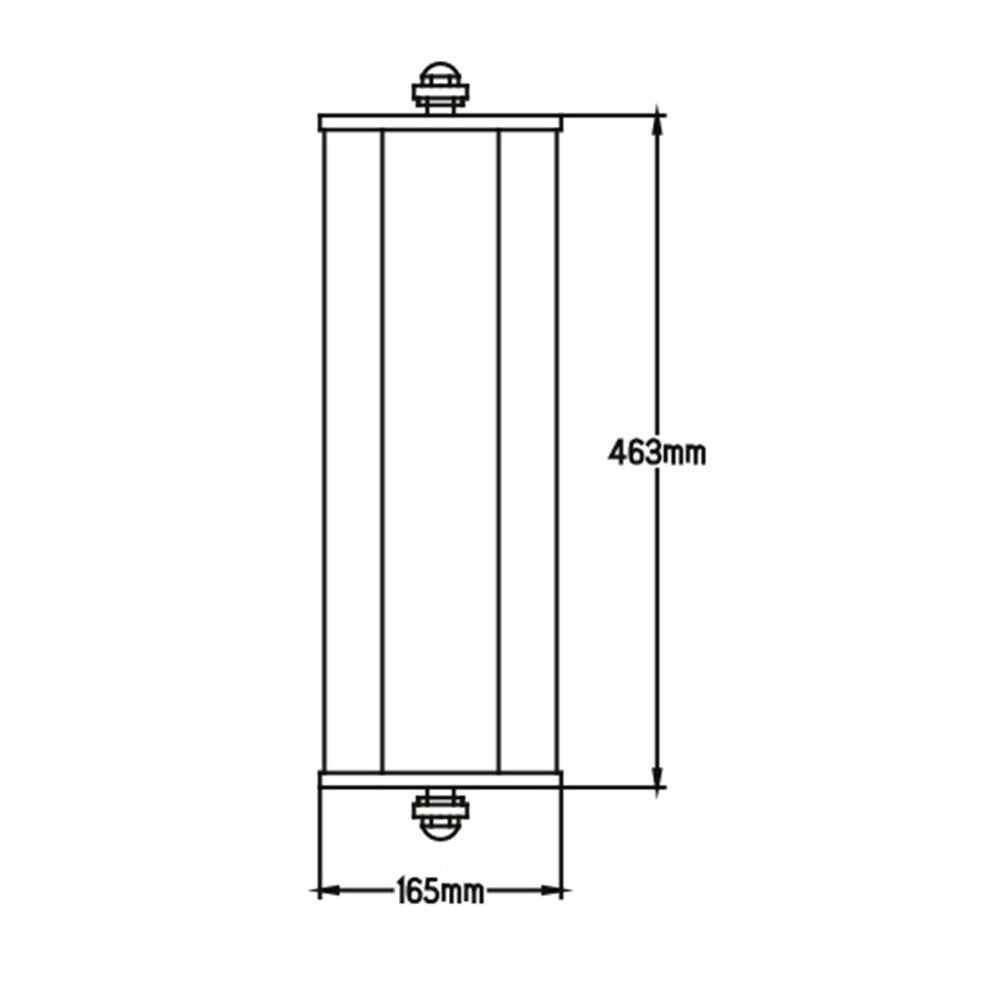 Versus West Coast Inspired Heavy Duty Mirror Kit - Black - VM2000B