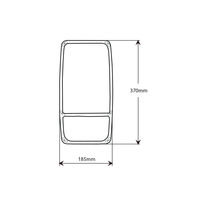 Verus Mirror Head Universal LF (Left side) - VM2370185LH