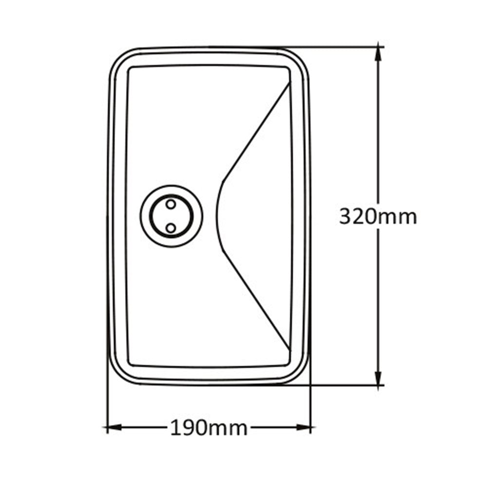 Versus Mirror Head Convex Universal-VMC320190