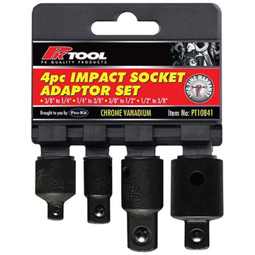 PK Tools  Cr-V Impact Socket Adaptor - 4 Piece  - PT10841