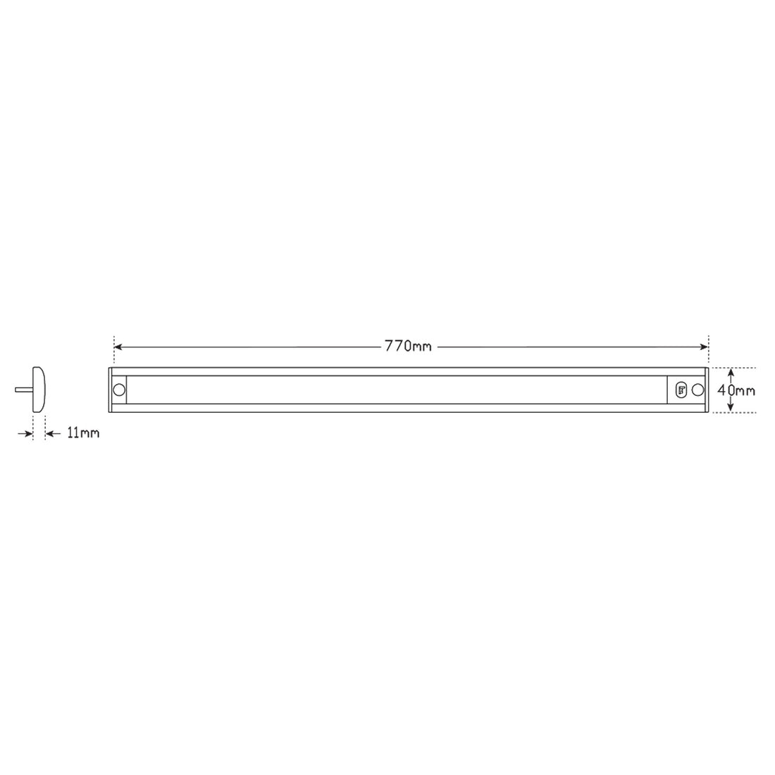 LED Autolamps 40770MCU Interior Strip Lamp with Touch Sensor