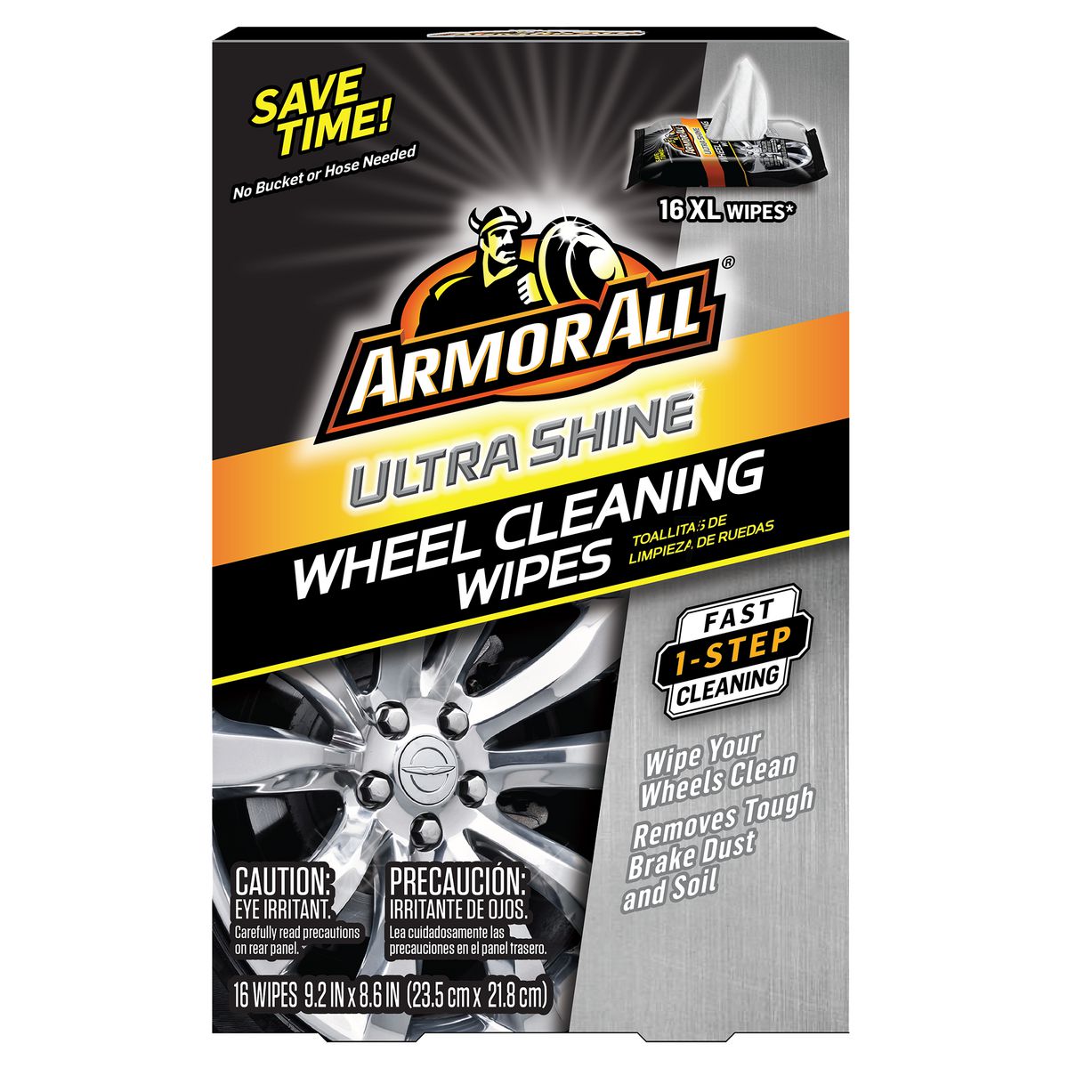 Armor All Wheel Cleaning Wipes 16 Pack (Delivery Only)