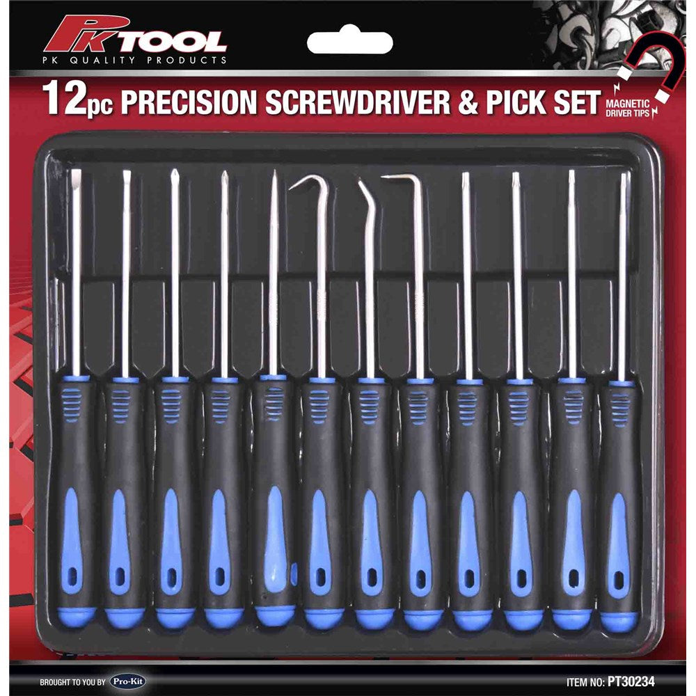 PK Tools Screwdriver & Pick Set - 12 Piece  - PT30234