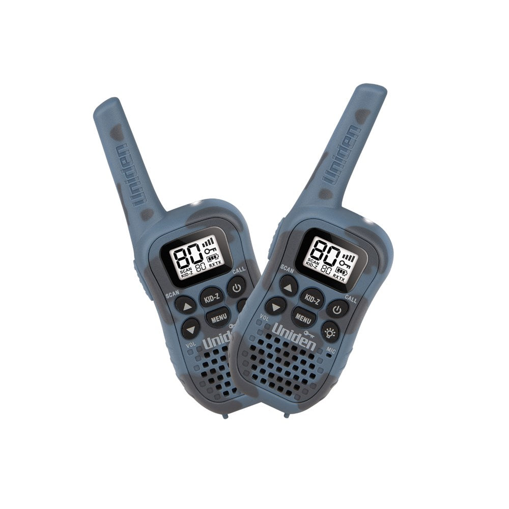 Uniden UH45CB-2 Blue Camouflage 80 Channel UHF Hand Held Radios - Twin Pack