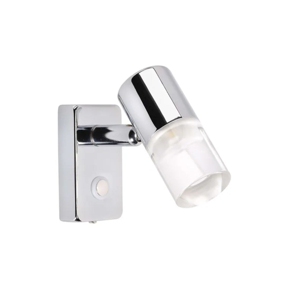 Narva 87464 10-30V Chrome Interior Lamp with Dimmer and Switch (6000K Colour Temperature)