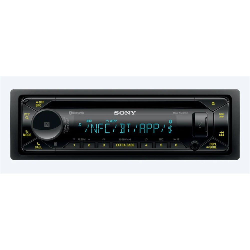 Sony MEXN5300BT Single-DIN CD Receiver Head Unit with Bluetooth