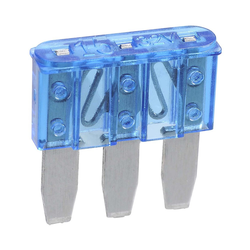 Narva 51215BL 15 Amp Blue Micro 3 Blade Fuse (Blister 5)