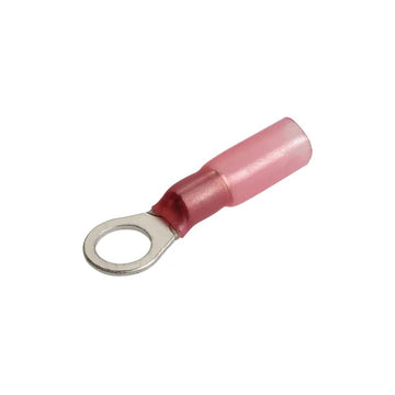 Narva 56360BL 2.5-3mm Adhesive Lined Ring Terminal - Red 3/16" Diameter (20 Pack)