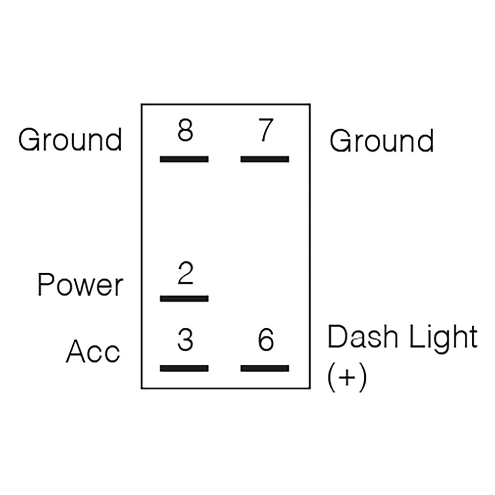 Narva 63258BL 12/24V Sealed Off/On Rocker Switch for Bilge Pump with Blue LED Illumination