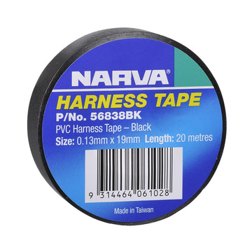 Narva 19mm PVC Harness Tape Black (1 Roll) 56838BK