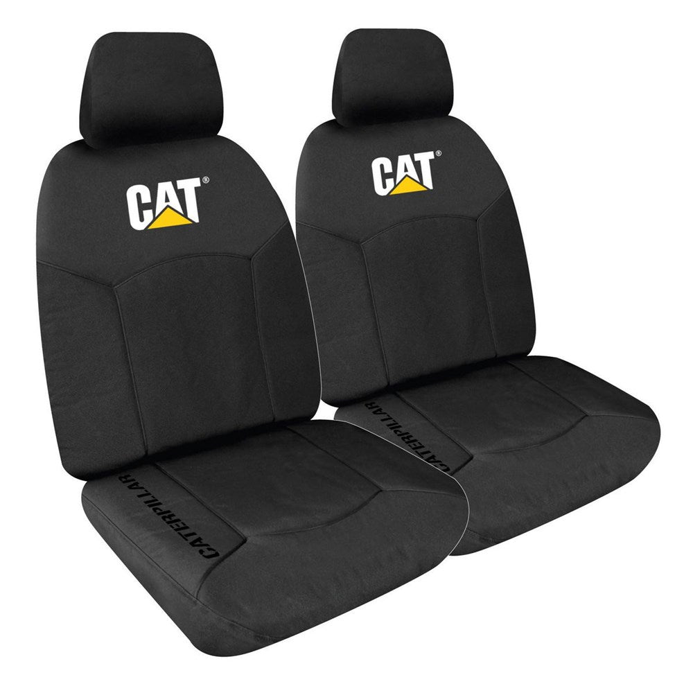 CAT Icon Range Cotton / Poly Canvas Seat Covers Size 30 Black - CVCATBLK30