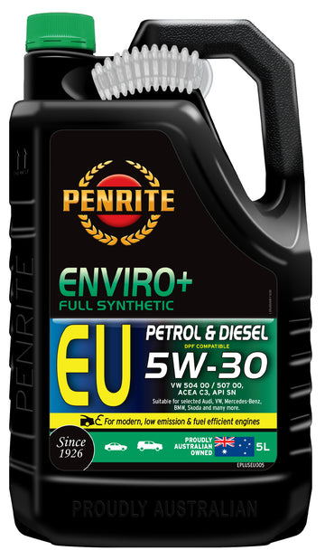 Penrite Enviro+ EU 5W-30 Full Synthetic Petrol and Diesel Engine Oil - 5L - EPLUSEU005