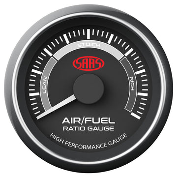 SAAS 52mm Black Muscle Series Narrowband Air Fuel Ratio Gauge - SG-AF52B