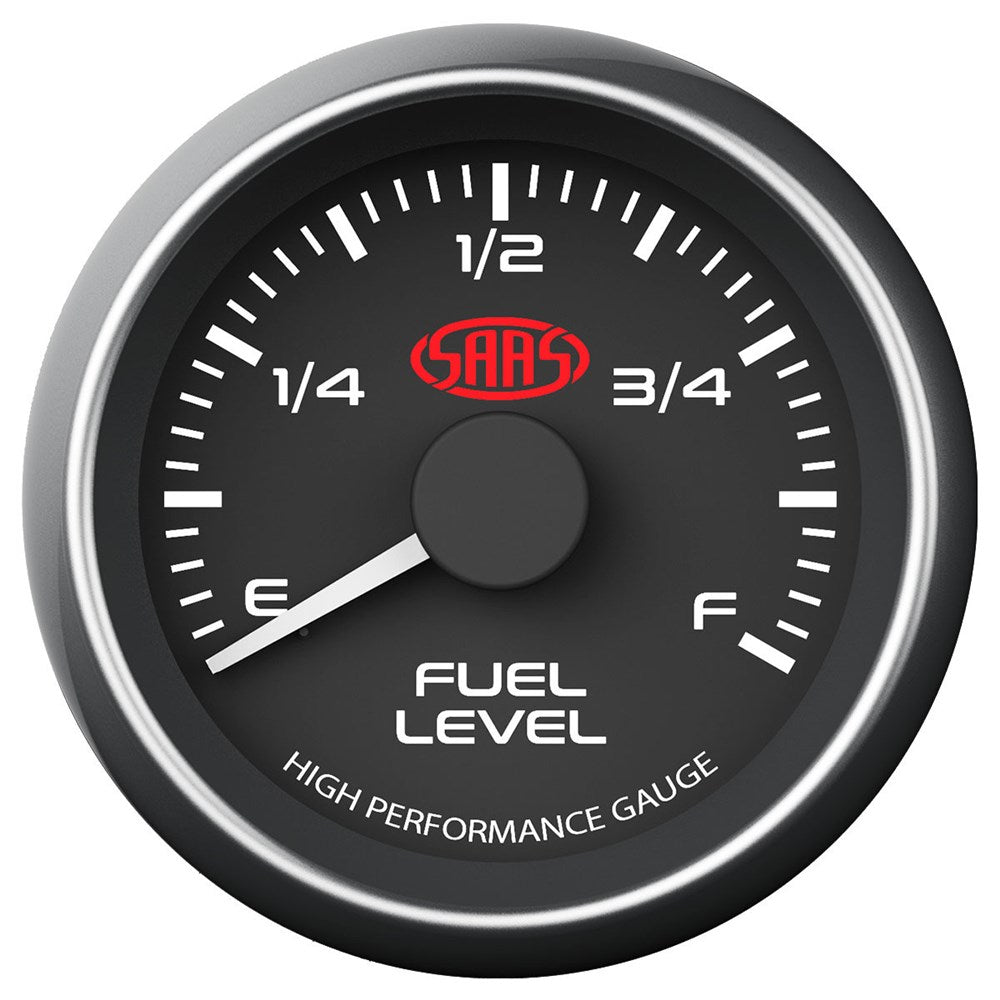 SAAS 52mm Black Muscle Fuel Level Gauge - SG-FL52B