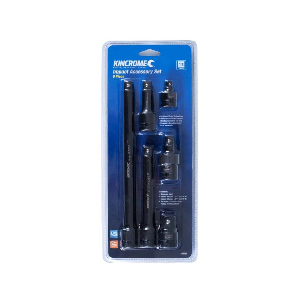 Kincrome Impact Accessory Set 1/2" Drive - 6 Piece - K28215