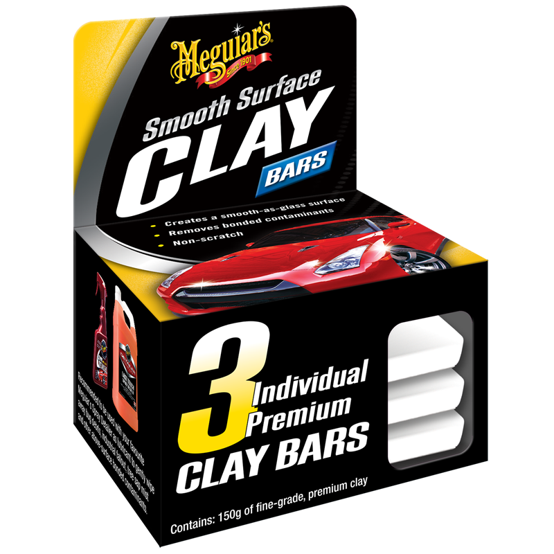 Meguiar's Smooth Surface Clay Bar - 3 Pack