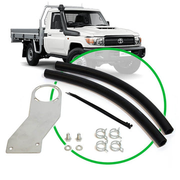 SAAS Oil Catch Can Installation Kit fits Land Cruiser 79 Series 4.5L 2007 - Onwards - ST1201