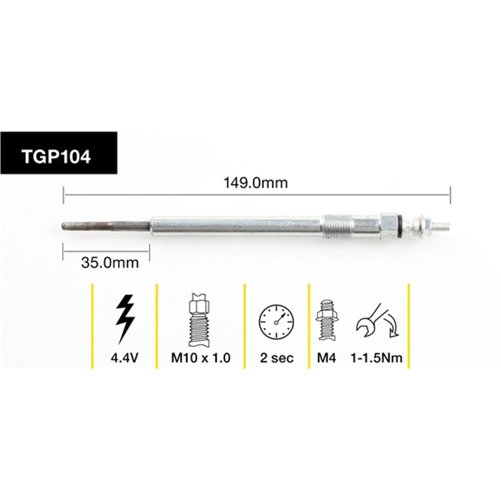 Tridon Glow Plug (Single) - TGP104