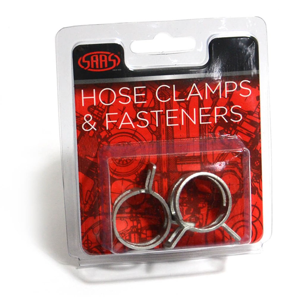 SAAS Pack of 2 Spring Hose Clamps - 19mm (3/4") - SHC19