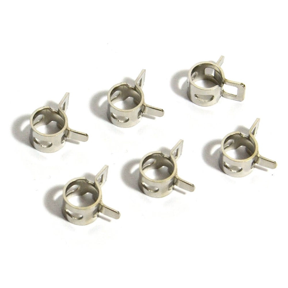 SAAS Pack of 6 Spring Hose Clamps - 3mm (1/8") - SHC3