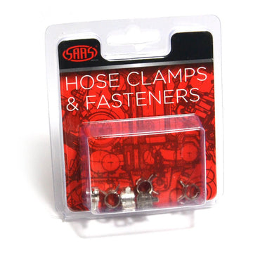 SAAS Pack of 6 Spring Hose Clamps - 4mm (5/32") - SHC4