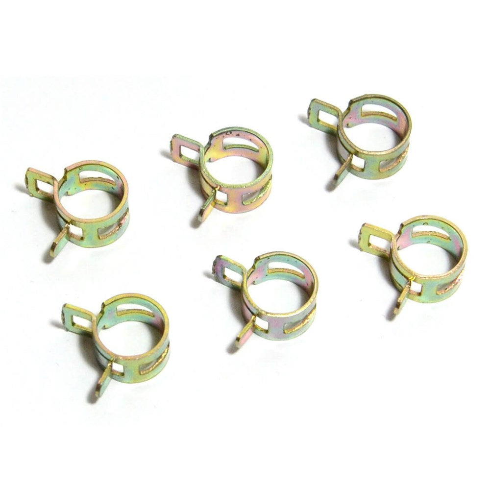 SAAS Pack of 6 Spring Hose Clamps - 6mm (1/4") - SHC6