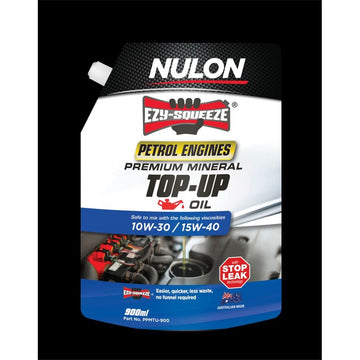 Nulon Petrol Engine Premium Mineral Top-Up Oil 900ml